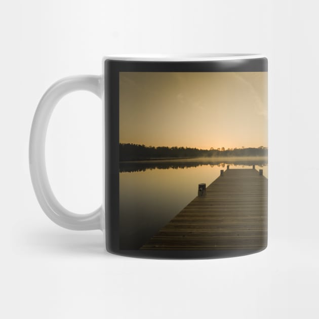 Sunrise on lake by homydesign